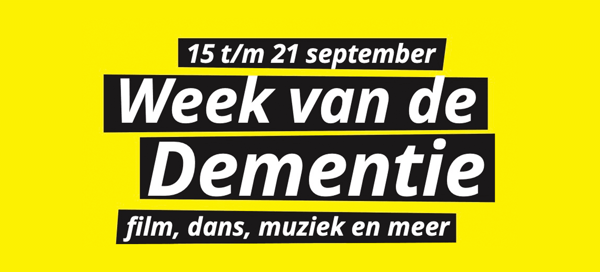 Week van de Dementie 2025 banner